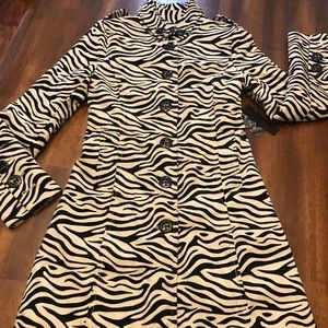 Zebra print coat